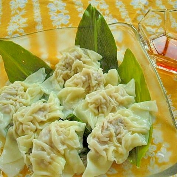夏にぴったり 冷やしワンタン